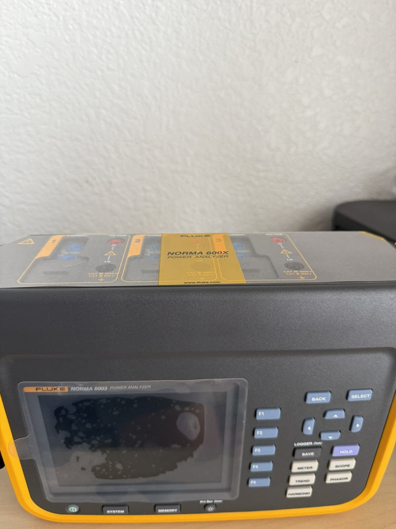 FLUKE NORMA 6003 PORTABLE POWER ANALYZER CALIBRATED 2024