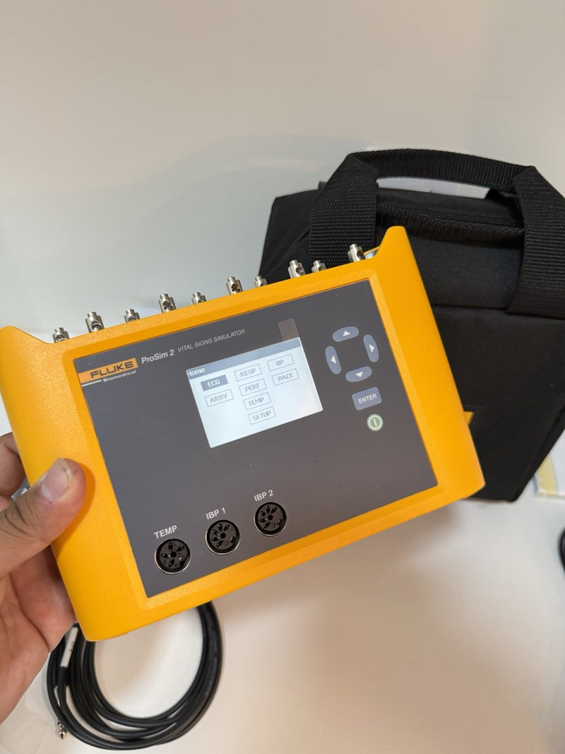 FLUKE BIOMEDICAL PROSIM 2 VITAL SIGNS SIMULATOR WITH CHARGEE CALIBRATED 2024
