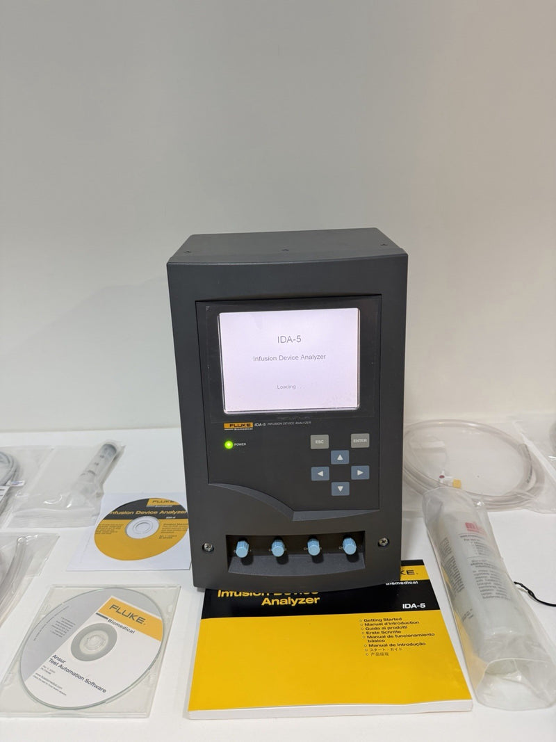 FLUKE BIOMEDICAL IDA-5 INFUSION DEVICE ANALYZER KIT 4 CHANNEL (NEW SEALED)