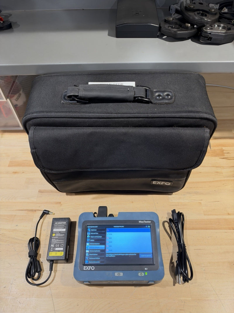 EXFO MAX-715B MAX TESTER SM FIBER OTDR W/ PM & VFL MAX-715B-M1-EI MAX715B TESTED