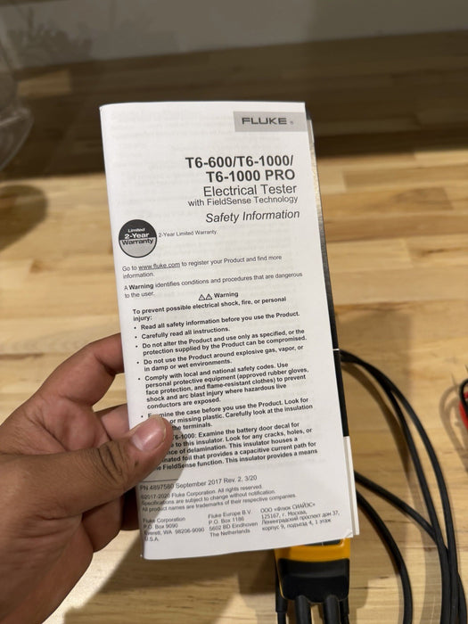 FLUKE T6-1000 PRO ELECTRICAL TESTER FIELDSENSE 1000V AC/DC (NEW SHIPS FAST)