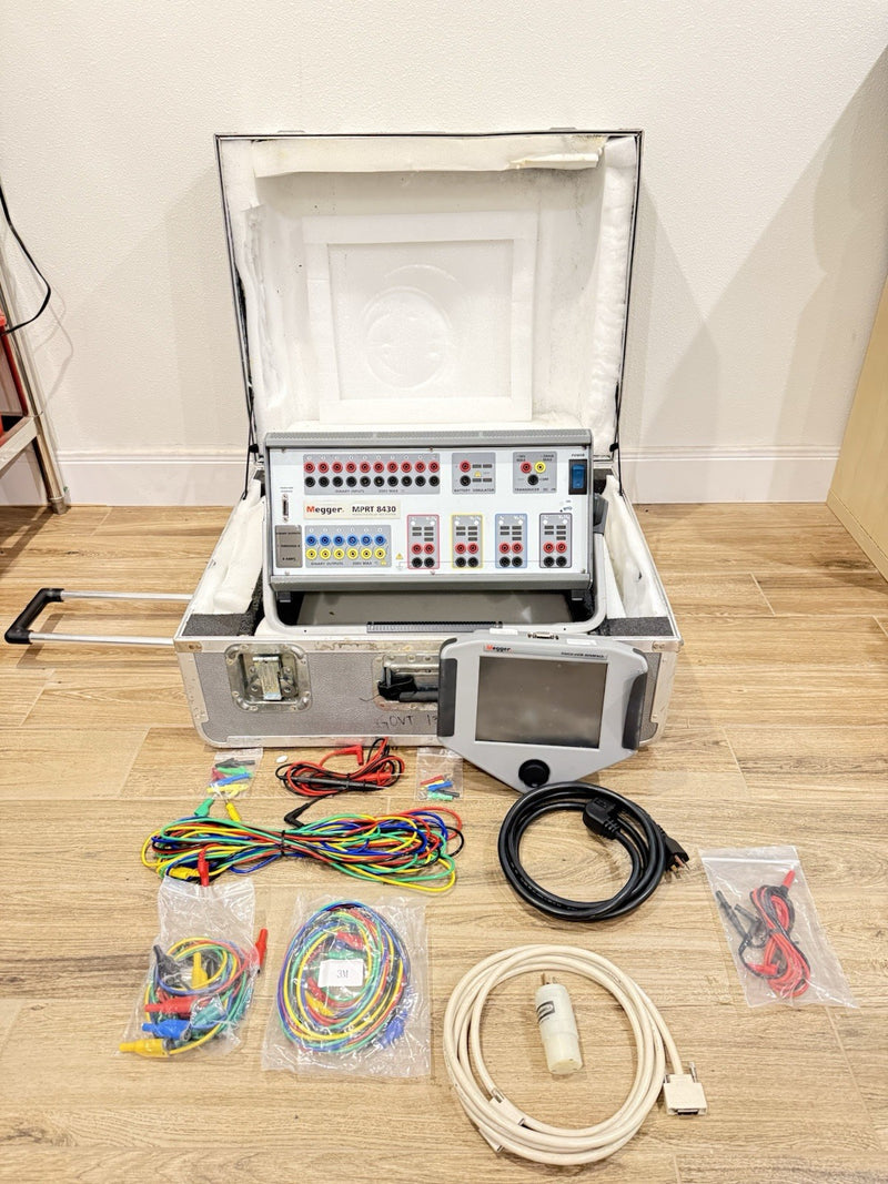 MEGGER MPRT8430 PROTECTIVE RELAY TESTING SYSTEM & TOUCHVIEW INTERFACE FOR PARTS