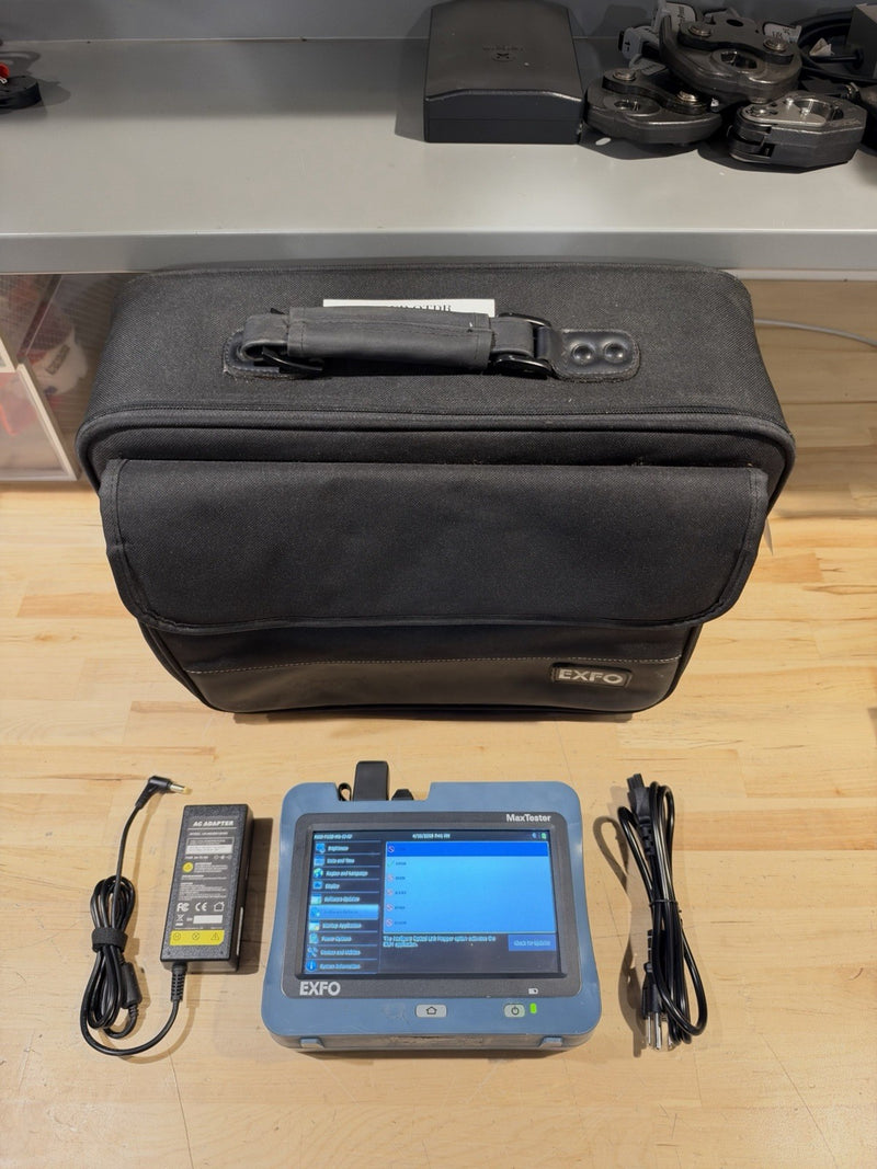 EXFO MAX-715B MAX TESTER SM FIBER OTDR W/ PM & VFL MAX-715B-M1-EI MAX715B TESTED