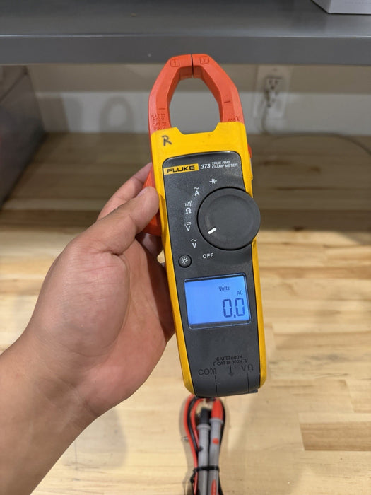 FLUKE 373 TRUE RMS W/ LEADS - SHIPS FAST