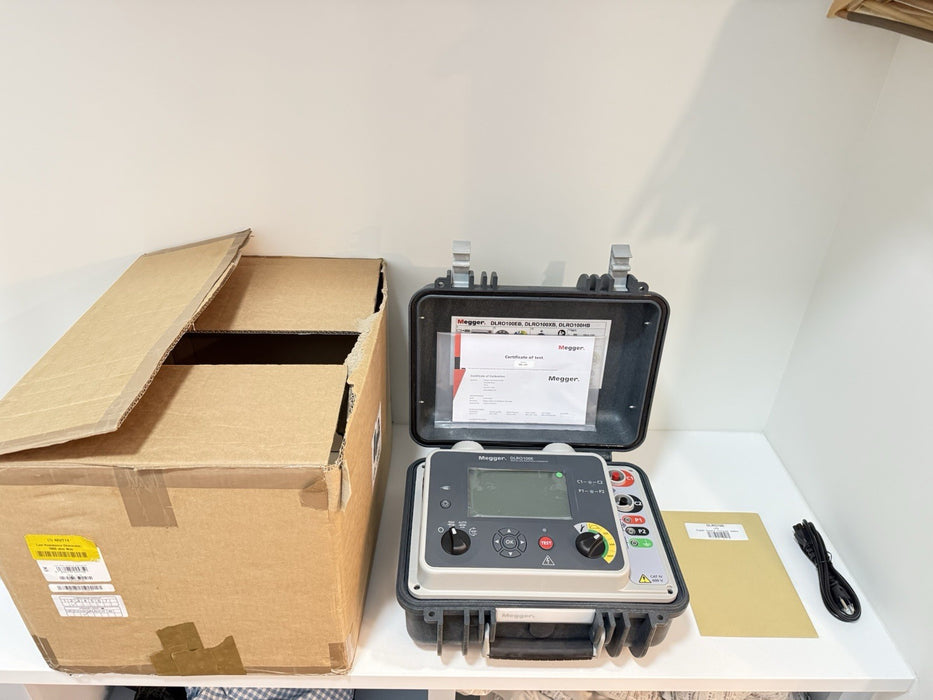 MEGGER DLRO100EB DIGITAL LOW RESISTANCE OHMMETER CALIBRATED 2024 NEW