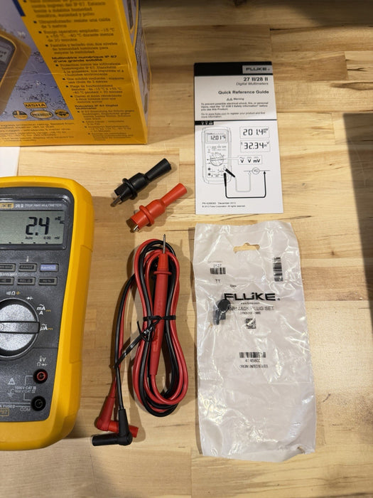 FLUKE 28 II TRUE RMS MULTIMETER (NEW FACTORY SEALED) CALIBRATED 2026 -SHIPS FAST