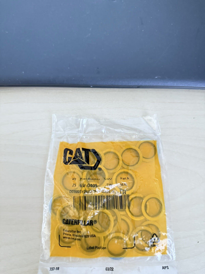 CAT 6V-0405: 2.76MM THICK CIRCULAR BONDED SEAL WASHER (QTY:25)