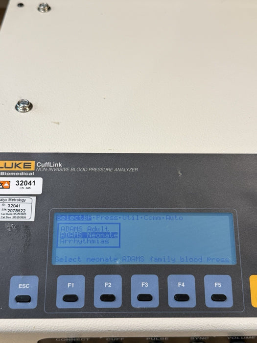 FLUKE CUFFLINK NON INVASIVE BLODD PRESSURE ANALYZER (CALIBRATED 2026) TESTED