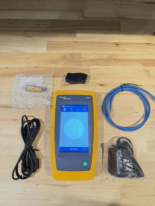 FLUKE NETWORKS LIQ-100 LINKIQ CABLE & NETWORK TESTER W ACCESSORIES
