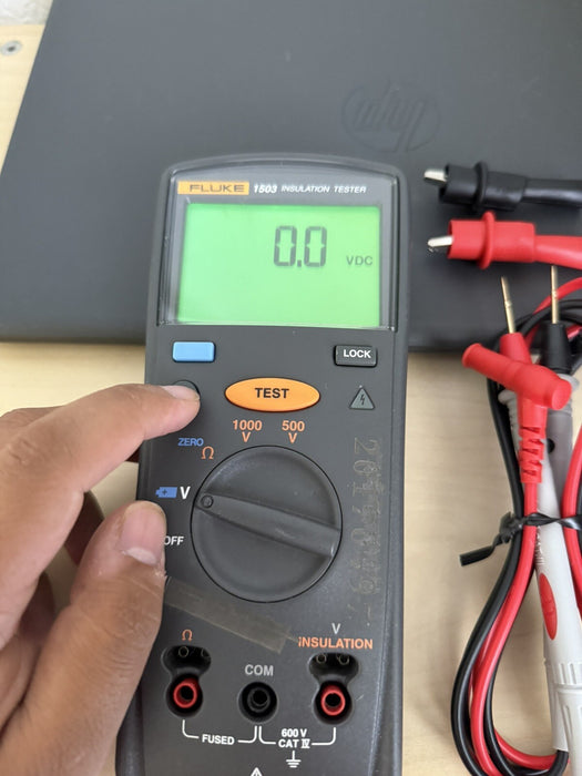 FLUKE 1503 INSULATION RESISTANCE METER TESTED