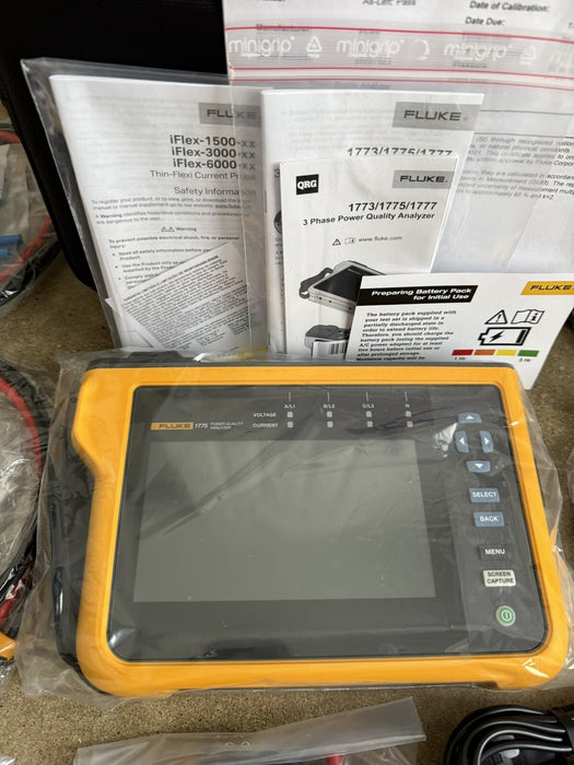 FLUKE 1775 THREE-PHASE POWER QUALITY ANALYZER KIT CALIBRATED 2025 NEW SEALED