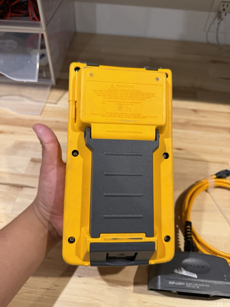 FLUKE NETWORKS DSP-4000SR SMART REMOTE WITHDSP-LIA012 ADAPTER TESTED
