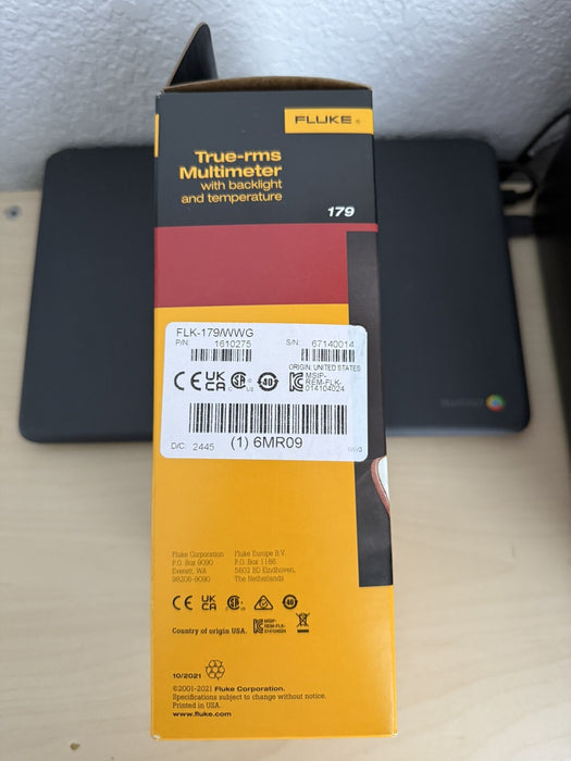 FLUKE 179 TRUE RMS DIGITAL MULTIMETER & TEMPERATURE MFD 2024