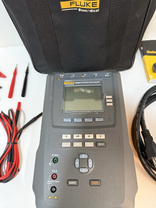 FLUKE ESA612 115V ELECTRICAL SAFETY ANALYZER W/ACCESSORIES (TESTED) SHIPS FREE