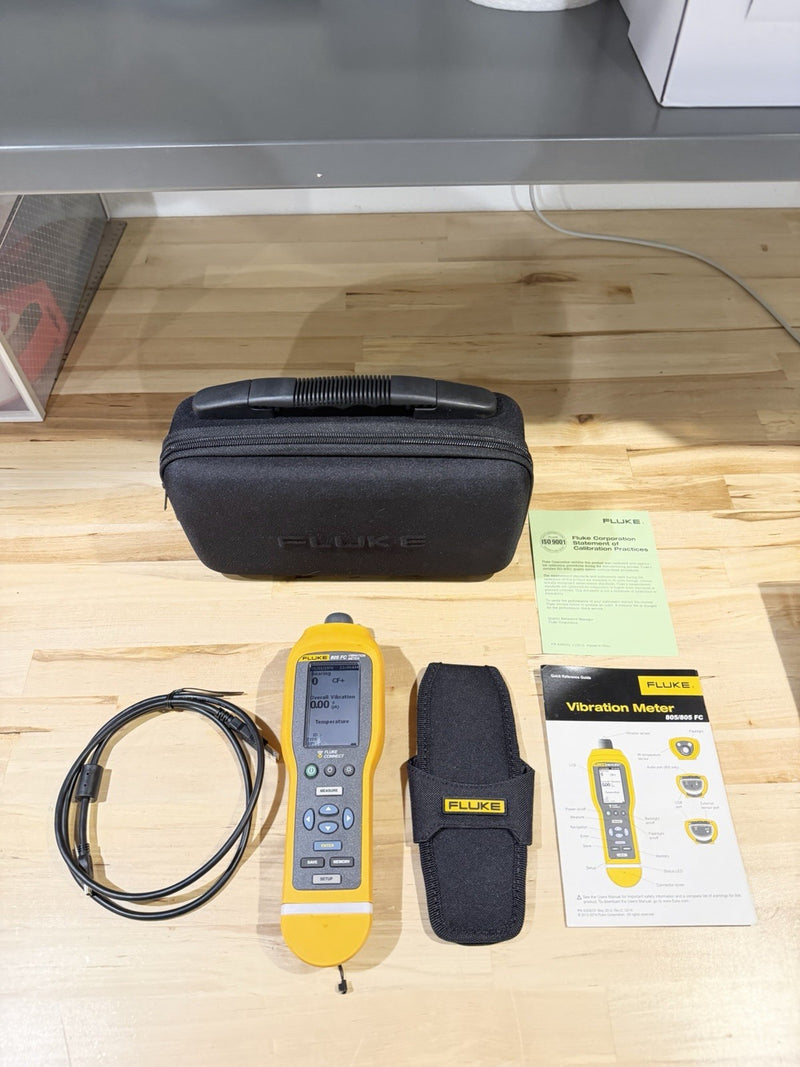 FLUKE 805 FC VIBRATION METER WITH ACCESSORIES