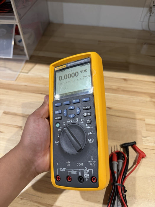 FLUKE 289 TRUE RMS ELECTRONIC LOGGING DIGITAL MULTIMETER WITH LEADS & CLIPS #3