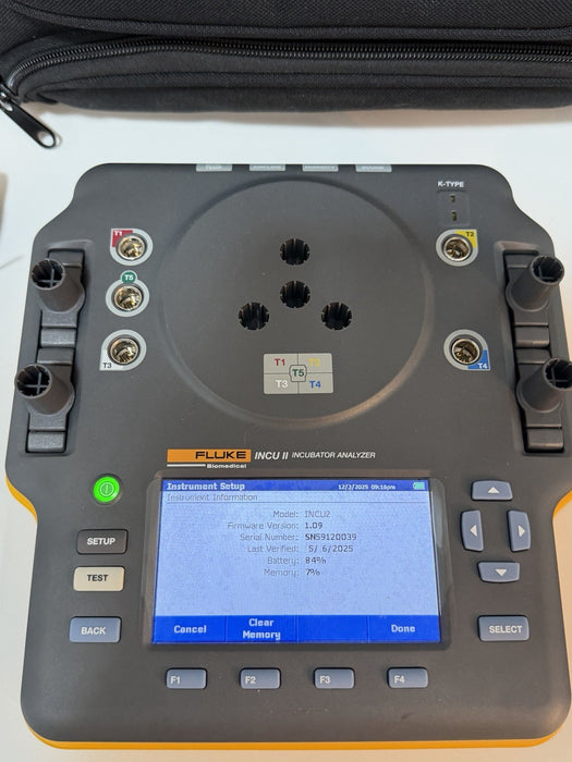 FLUKE INCU II INCUBATOR ANALYZER (CALIBRATED 2025) TESTED - FREE SHIPPING