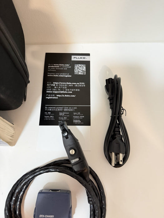 FLUKE NETWORKS DTX-1800 DTX CABLE ANALYZER KIT & PLA001 TESTED