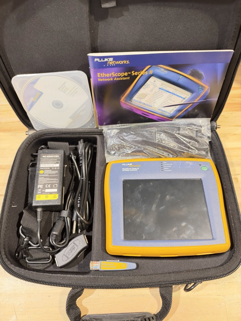 FLUKE NETWORKS ETHERSCOPE SERIES II NETWORK ASSISTANT KIT - SHIPS FAST