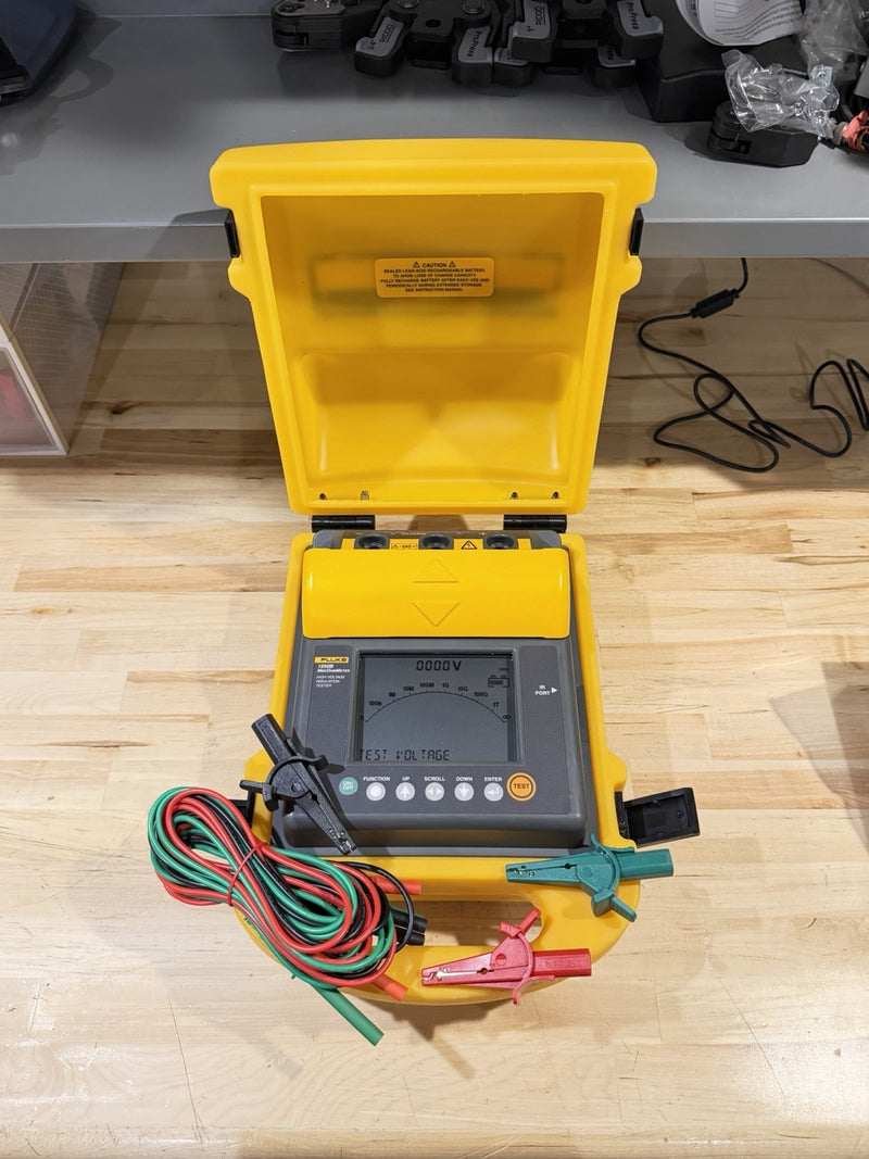 FLUKE 1550B MEGOHMMETER HIGH VOLTAGE INSULATION TESTER W/ LEADS - TESTED