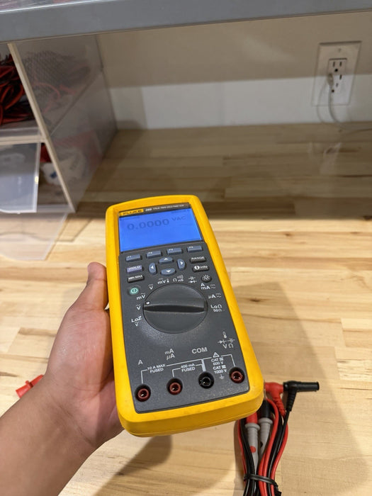 FLUKE 289 TRUE RMS ELECTRONIC LOGGING DIGITAL MULTIMETER W/ LEADS & CLIPS #2