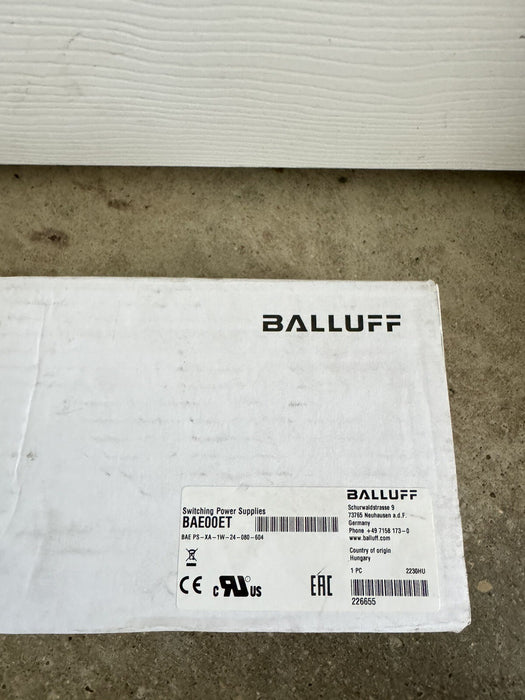BALLUFF BAE00ET POWER SUPPLY