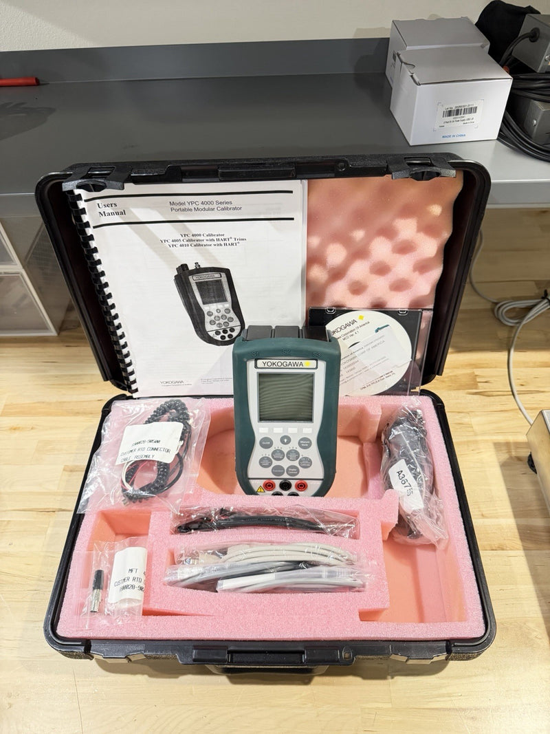 YOKOGAWA MODEL YPC4010 PRESSURE CALIBRATOR KIT WITH LEADS TESTED