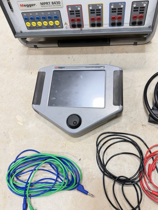MEGGER MPRT8430 PROTECTIVE RELAY TESTING SYSTEM & TOUCHVIEW INTERFACE & CABLES