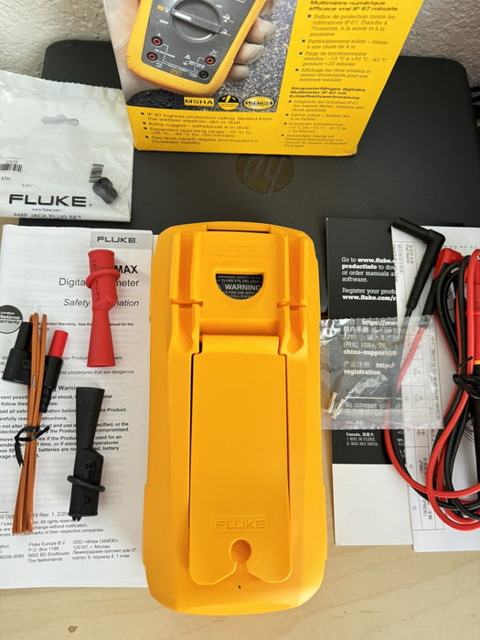 Fluke 87V-MAX Industrial True RMS Mulitmeter Fluke W/ Leads & Clips