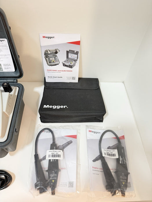 MEGGER DLRO10HD DIGITAL LOW RESISTANCE OHMMETER WITH CABLES
