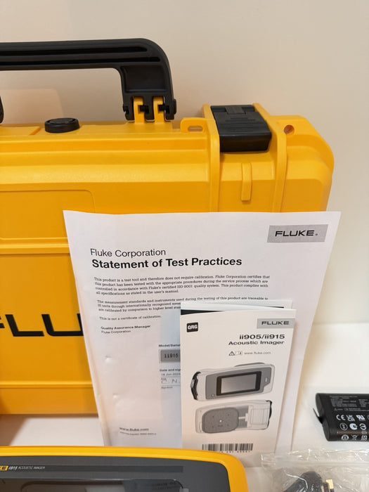 FLUKE ii915 ACOUSTIC IMAGER2-100KHZ W/LEAKQ PDQ MECQ & WIFI (CALIBRATED 2025)NEW