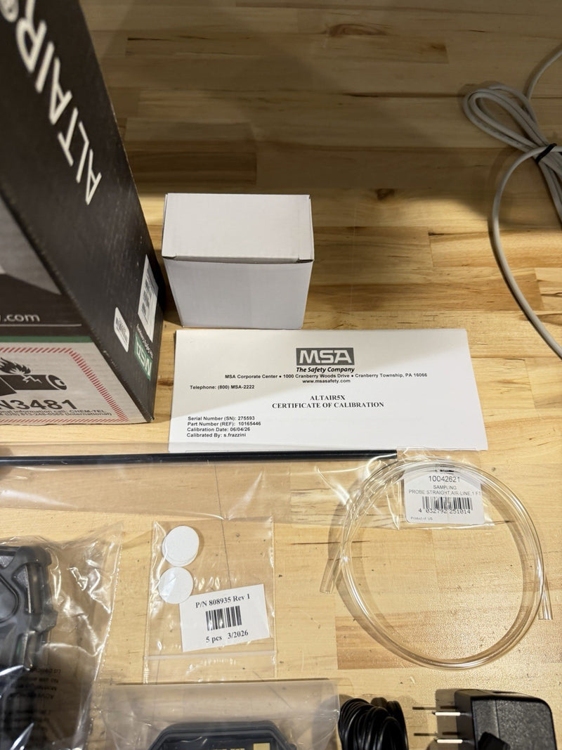 MSA ALTAIR 5X 10165446 MULTIGAS PID DELUXE DETECTOR KIT W/ PROBE KIT -NEW SEALED