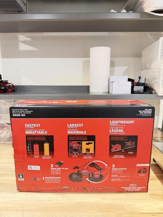 MILWAUKEE 2829-20 M18 FUEL 3-1/4" X 3-1/4" COMPACT VARIABLE SPEED BAND SAW BARE