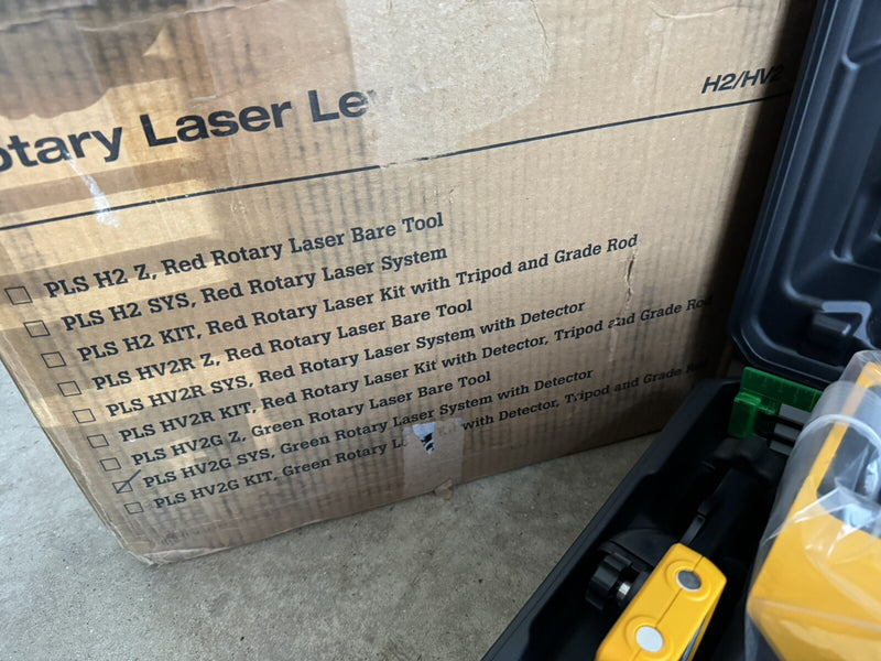 FLUKE PLS HV2G SYS GREEN ROTARY LASER SYSTER WITH DETECTOR
