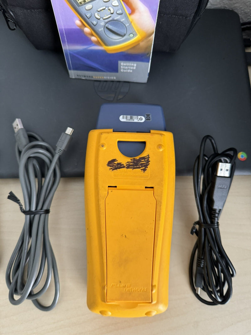 FLUKE NETWORKS CABLEIQ QUALIFICATION TESTER WITH BAG & CABLES