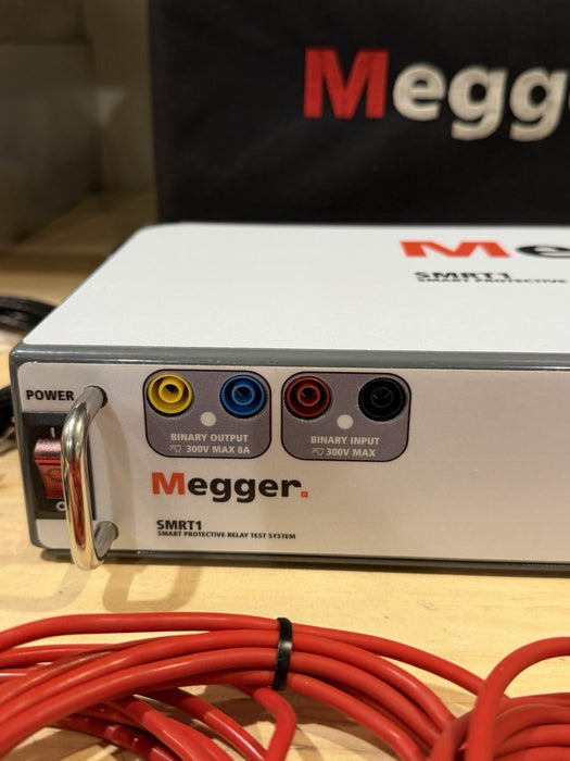 MEGGER SMRT 1 SMART PROTECTIVE RELAY TEST SYSTEM (CALIBRATED 2026) W/ CABLES