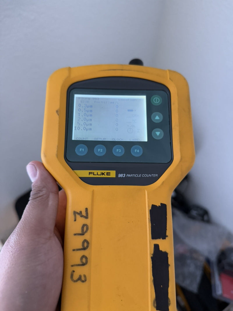 FLUKE 983 PARTICLE COUNTER AIR QUALITY METER HVAC IAQ TESTED