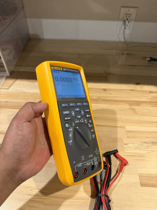 FLUKE 289 TRUE RMS ELECTRONIC LOGGING DIGITAL MULTIMETER WITH LEADS & CLIPS #3