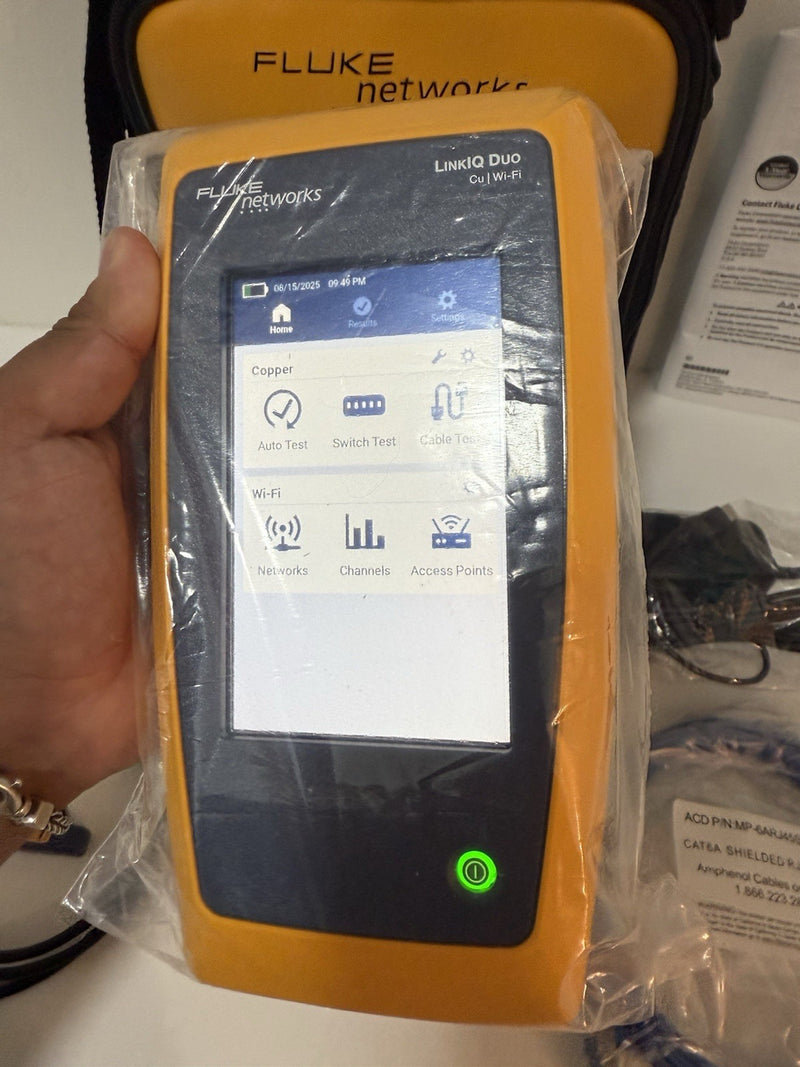 FLUKE NETWORKS LINKIQ-DUO WIFI NETWORKS TESTER MFD-2025 /SHIPS FREE