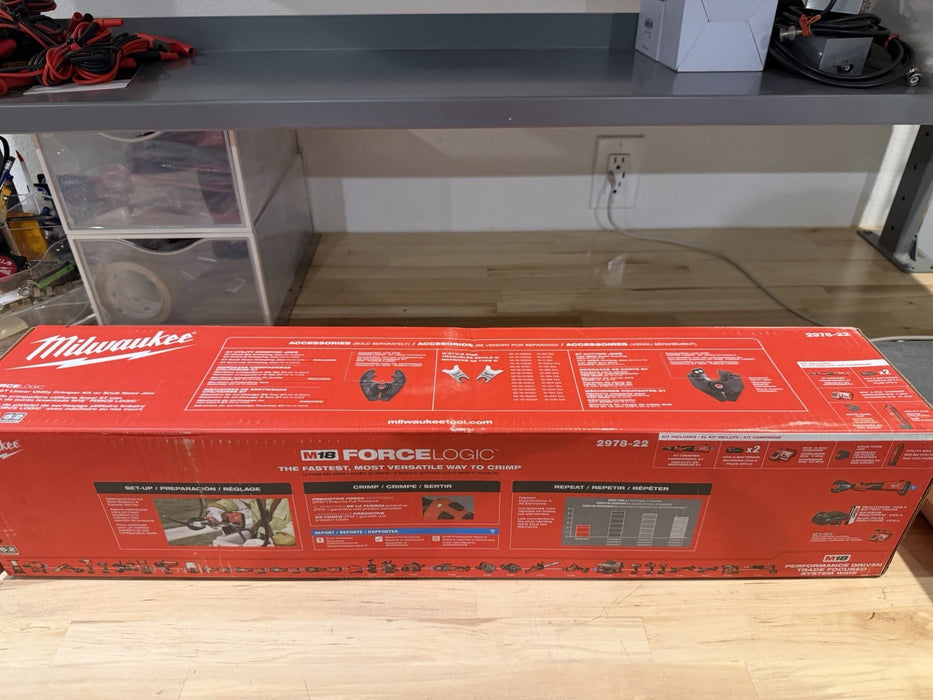 MILWAUKEE 2978-22 M18 18V 6T LINEAR UTILITY CRIMPER KIT WITH BATTERY & CHARGER