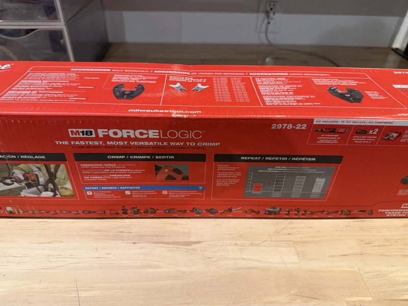 MILWAUKEE 2978-22 M18 18V 6T LINEAR UTILITY CRIMPER KIT WITH BATTERY & CHARGER