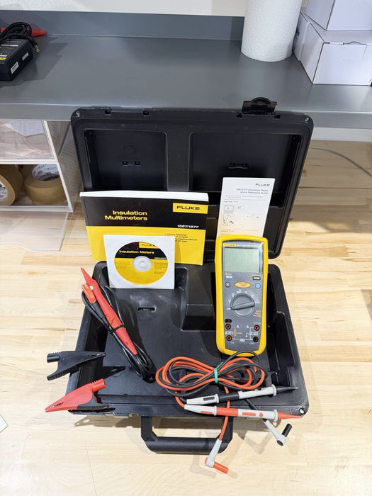 FLUKE 1577 INSULATION MULTIMETER W/ LEADS & CASE (TESTED) SHIPS FAST NEW SEALED