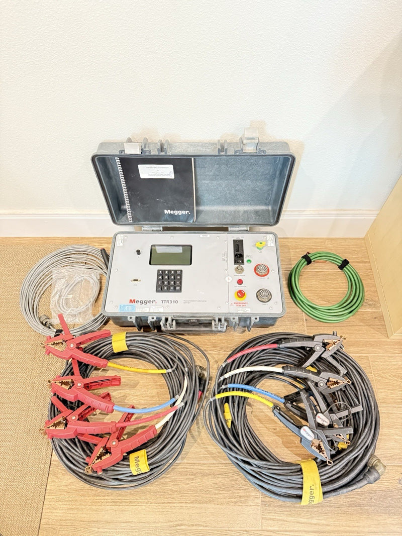 MEGGER TTR310 THREE PHASE TRANSFORMER TURNS RATIO TESTER CALIBRATED 2026