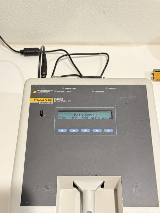 FLUKE BIOMEDICAL INDEX 2 SPO2 SIMULATOR & CHARGER - FREE SHIPPING