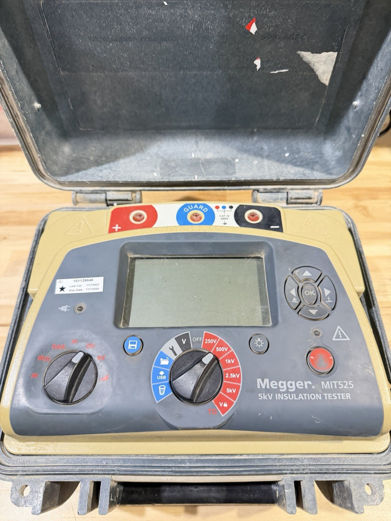 MEGGER MIT525 5-KV INSULATION RESISTANCE TESTER FOR PARTS