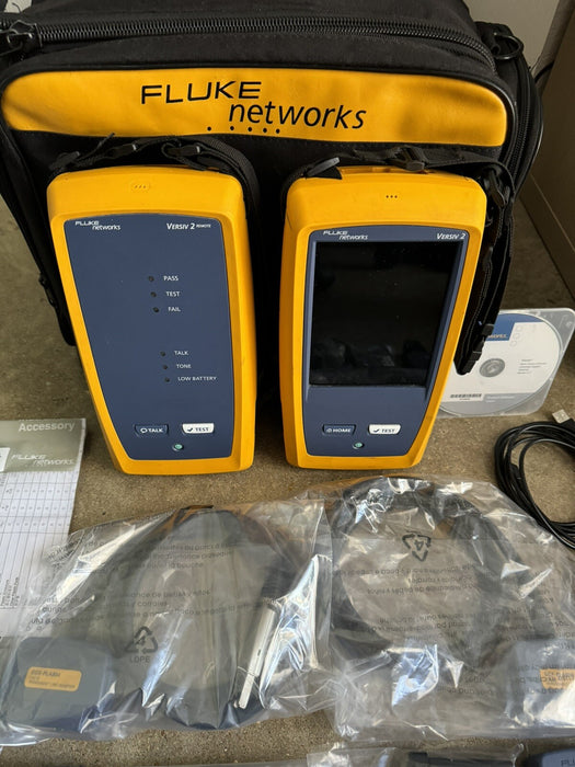 FLUKE NETWORKS DSX2-8000 CABLE CERTIFIER TETSER KIT TESTED