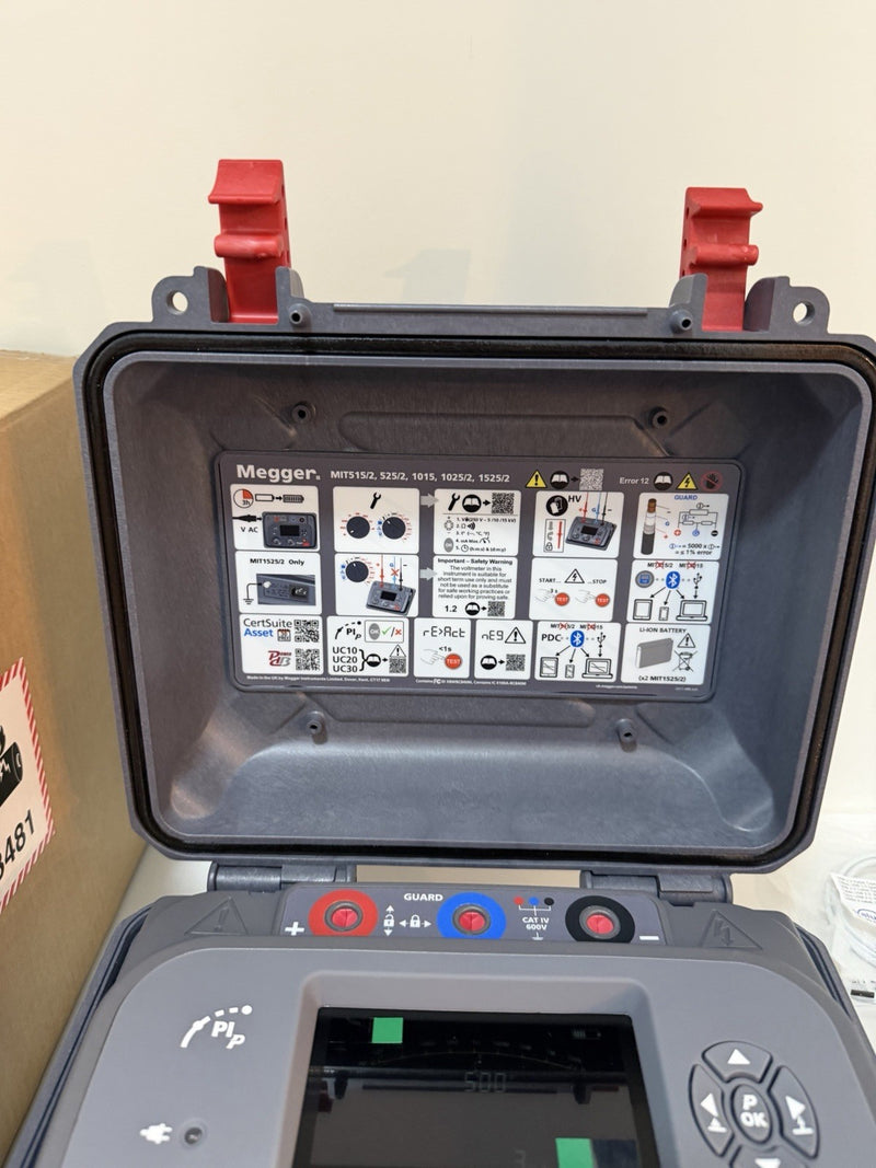 MEGGER MIT1025-2 10KV ADVANCED INSULATION TESTER(CALIBRATED 2026/2027)NEW SEALED