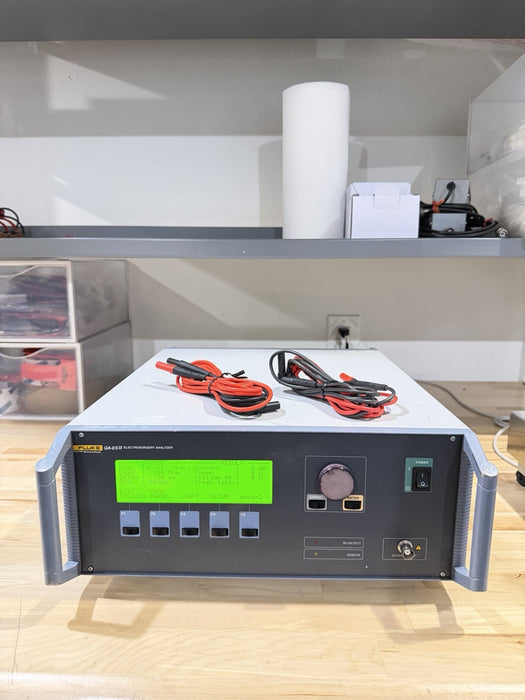 FLUKE QA-ES II ELECTROSURGERY ANALYZER W/ LEADS & CLIPS (TESTED) FREE SHIPPING