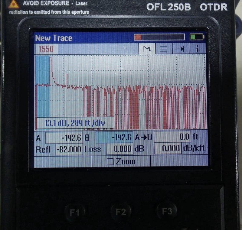 AFL NOYES OFL 250B SM 1310/1550 FIBER OTDR W/ CHARGER - SHIPS FAST