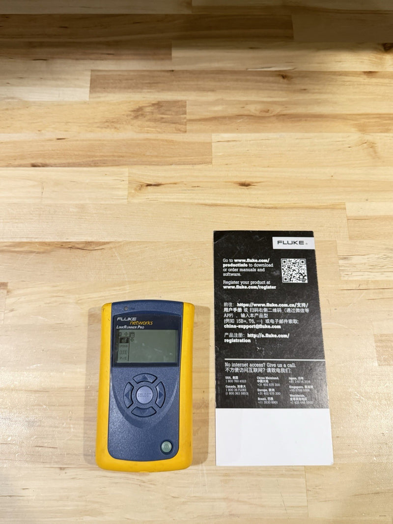 FLUKE NETWORKS LINKRUNNER PRO TESTER TESTED